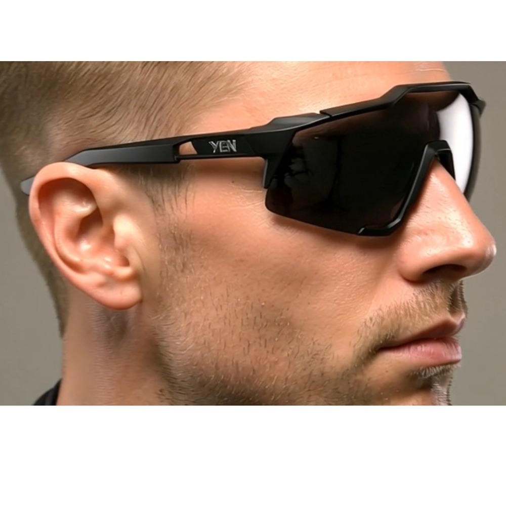 Sport Sunglasses Shield Lens Cycling Running Glasses Mens Wrap Around Fishing
